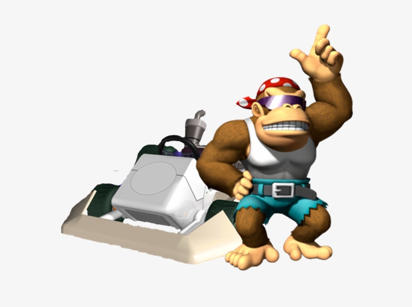 Banner Transparent Library Afro Clipart Funky - Funky Kong Mario Kart Wii, transparent png #1890083
