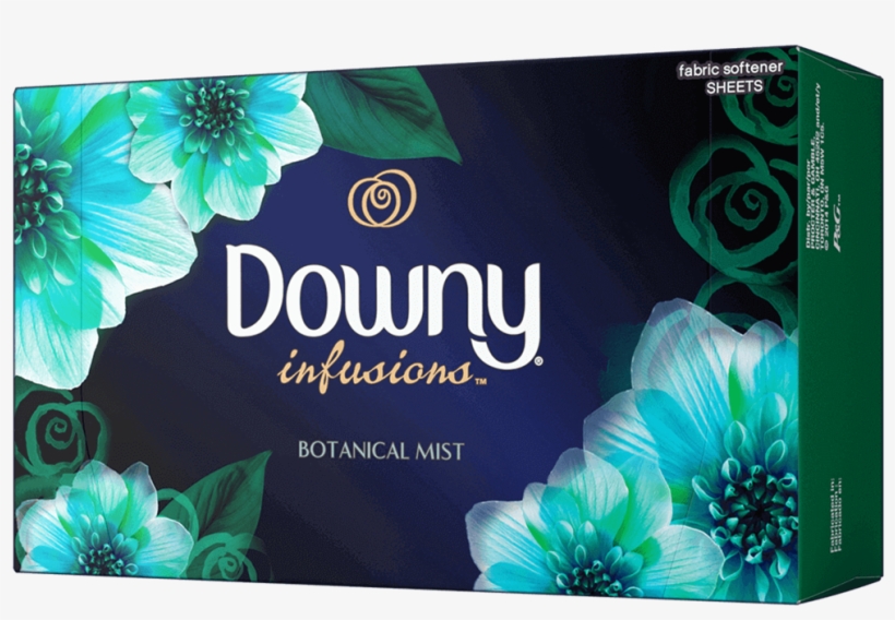 Downy Infusions Botanical Mist Fabric Softener Sheets,, transparent png #1890477
