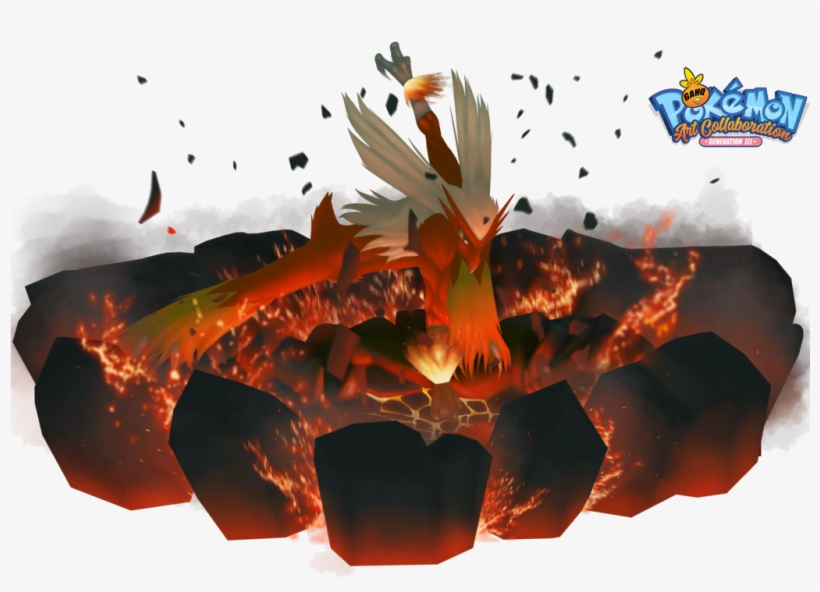 #257 Blaziken Used Overheat And Blaze Kick In Our Pokemon - Blaziken, transparent png #1890565