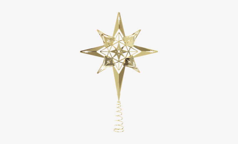Top Star 23 Cm, Goldplated, transparent png #1890723