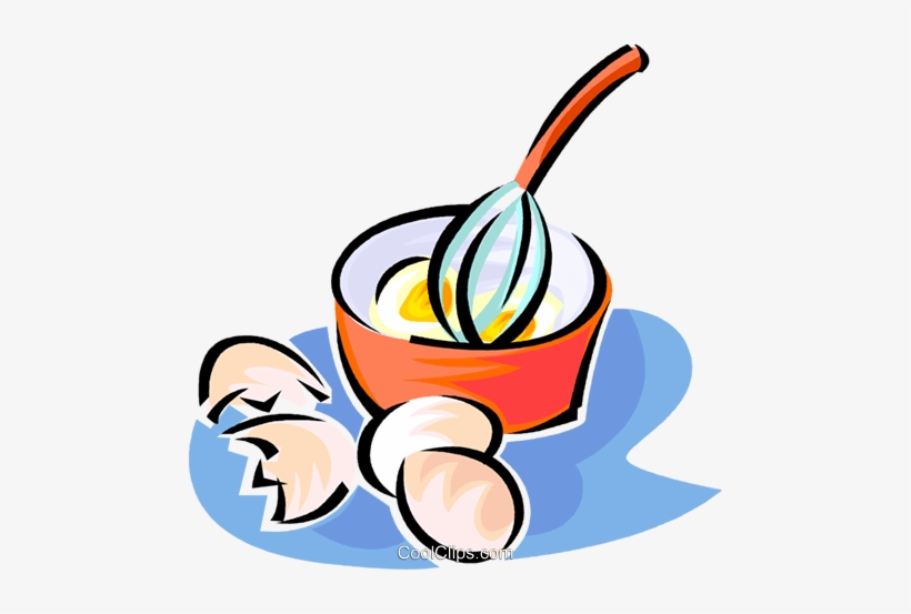 Whisk Beating Eggs In A Bowl Royalty Free Vector Clip - Whisk Eggs Clipart, transparent png #1891175
