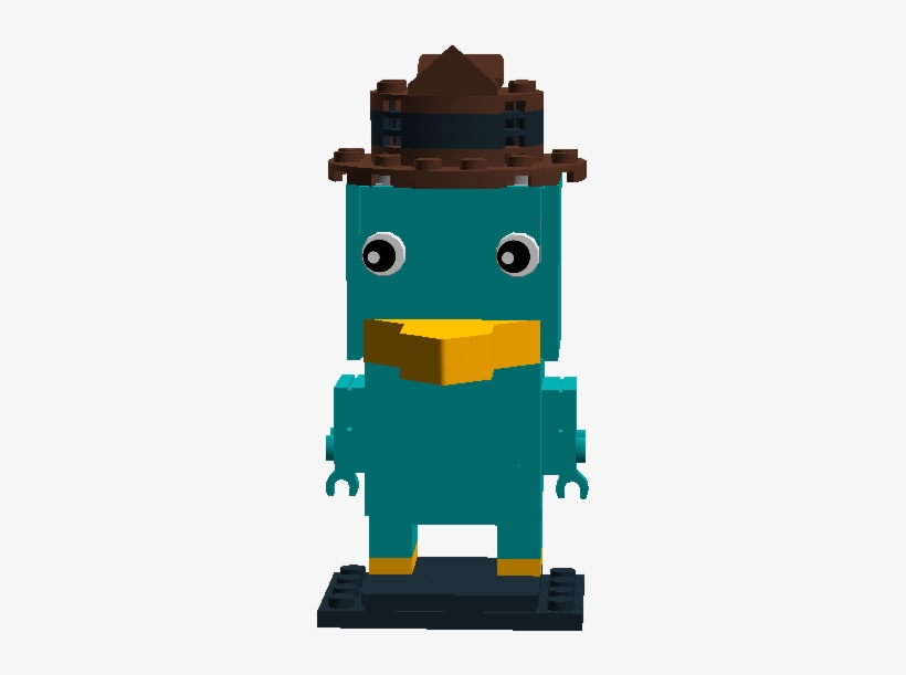 Phineas And Ferb, Perry The Platypus Brickheadz - Phineas And Ferb, transparent png #1891287