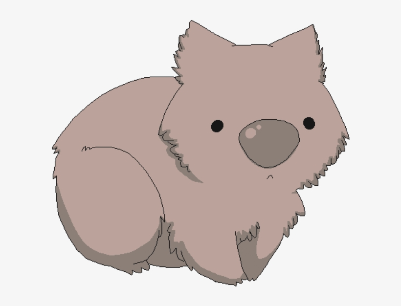 Vector Black And White Download A Bit Different Pinterest - Cartoon Wombat, transparent png #1891330