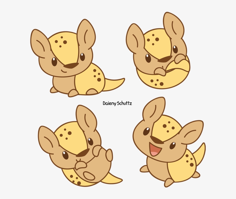 Platypus Clipart Chibi - Chibi Armadillo, transparent png #1891354