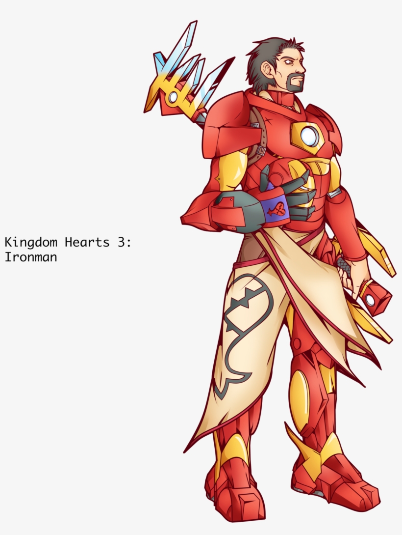 Ironman, Kingdom Hearts By Alessandelpho - Draw Kingdom Hearts Style, transparent png #1891711