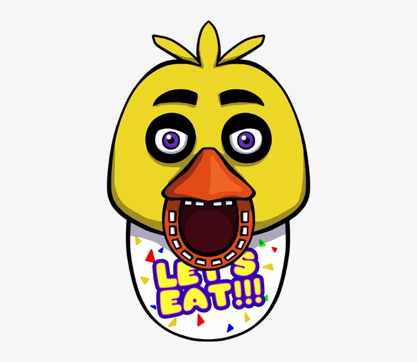 Five Nights At Freddy's Chica Shirt Design - Five Nights At Freddy's Chica Face, transparent png #1891906