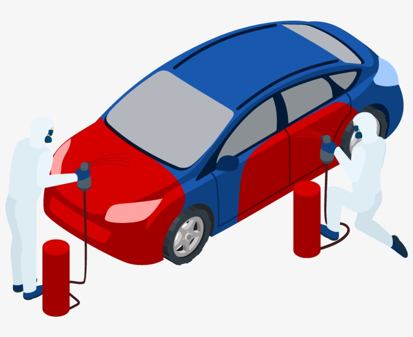 Paint Booth With Air Line - Car Repair Clip Art Png, transparent png #1892082