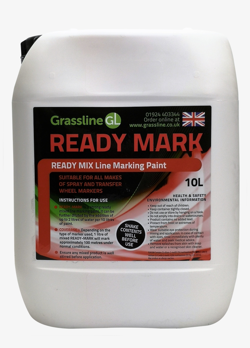 Grassline Ready-mark Paint 10l - Paint, transparent png #1892103