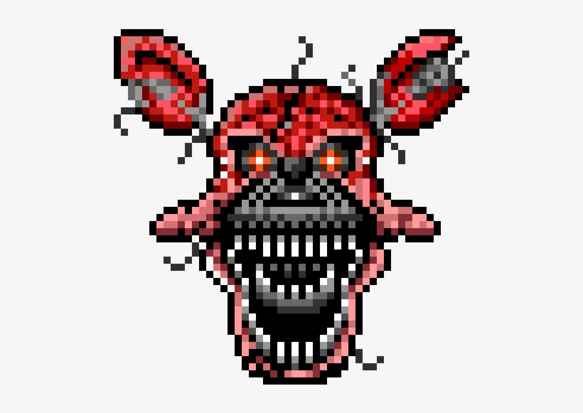 5 Nights At Freddy's - Pixel Art Fnaf Foxy, transparent png #1892108