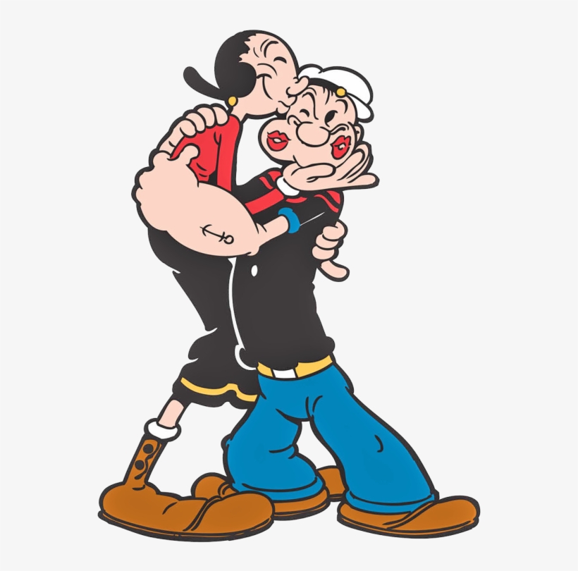 Popeye Popeye E Olivia Palito Png - Popeye Olive, transparent png #1892388
