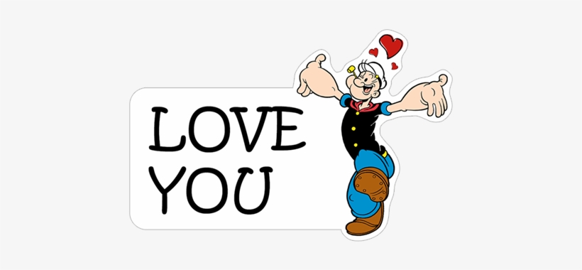 Viber Sticker «popeye» - Mom Says No Love, transparent png #1892673