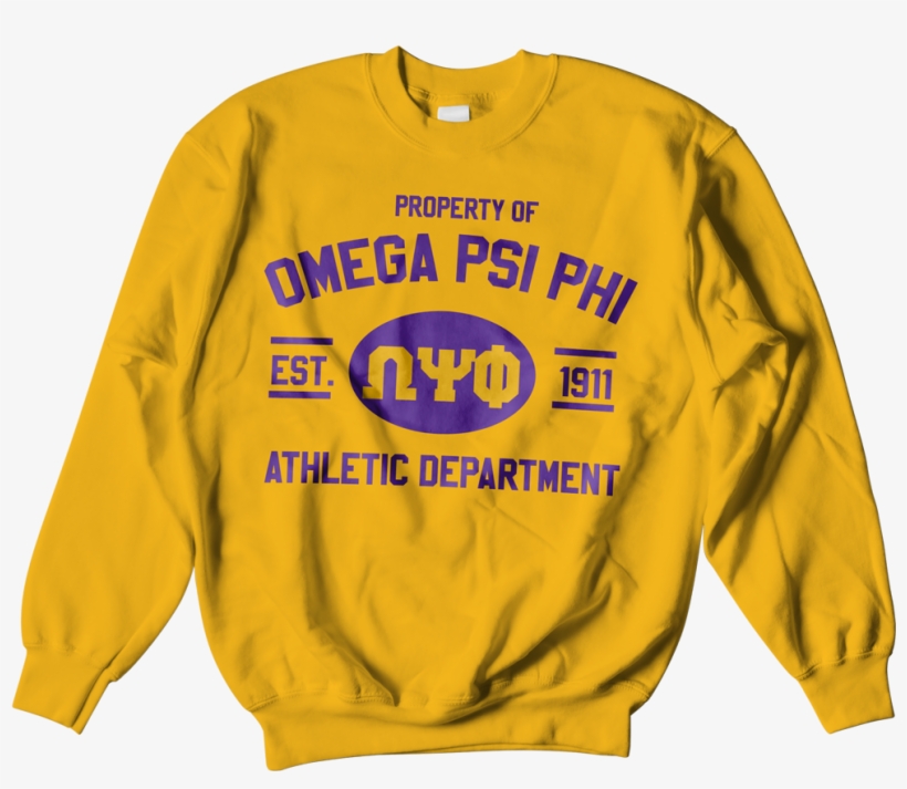 Omega Psi Phi Athletic Crewneck Sweatshirt - Wish I Had A Friend Like Me Sweater, transparent png #1892724