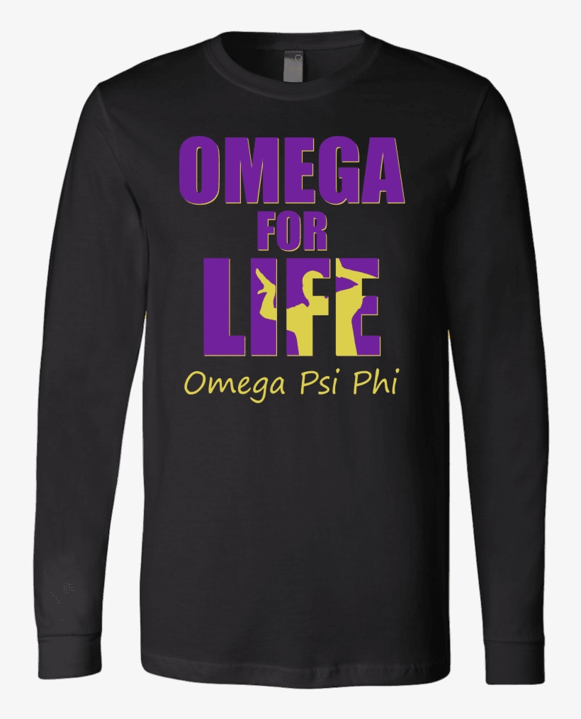 Buy Omega Psi Phi Tagline Canvas Long Sleeve Shirt - Long-sleeved T-shirt, transparent png #1893031