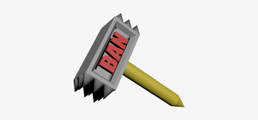 Banhammer - V2 - Ban Hammer Png, transparent png #1893196