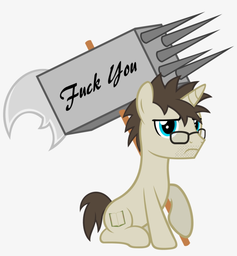 Zacatron94, Banhammer, Frown, Hammer, Looking At You, - Cartoon, transparent png #1893598