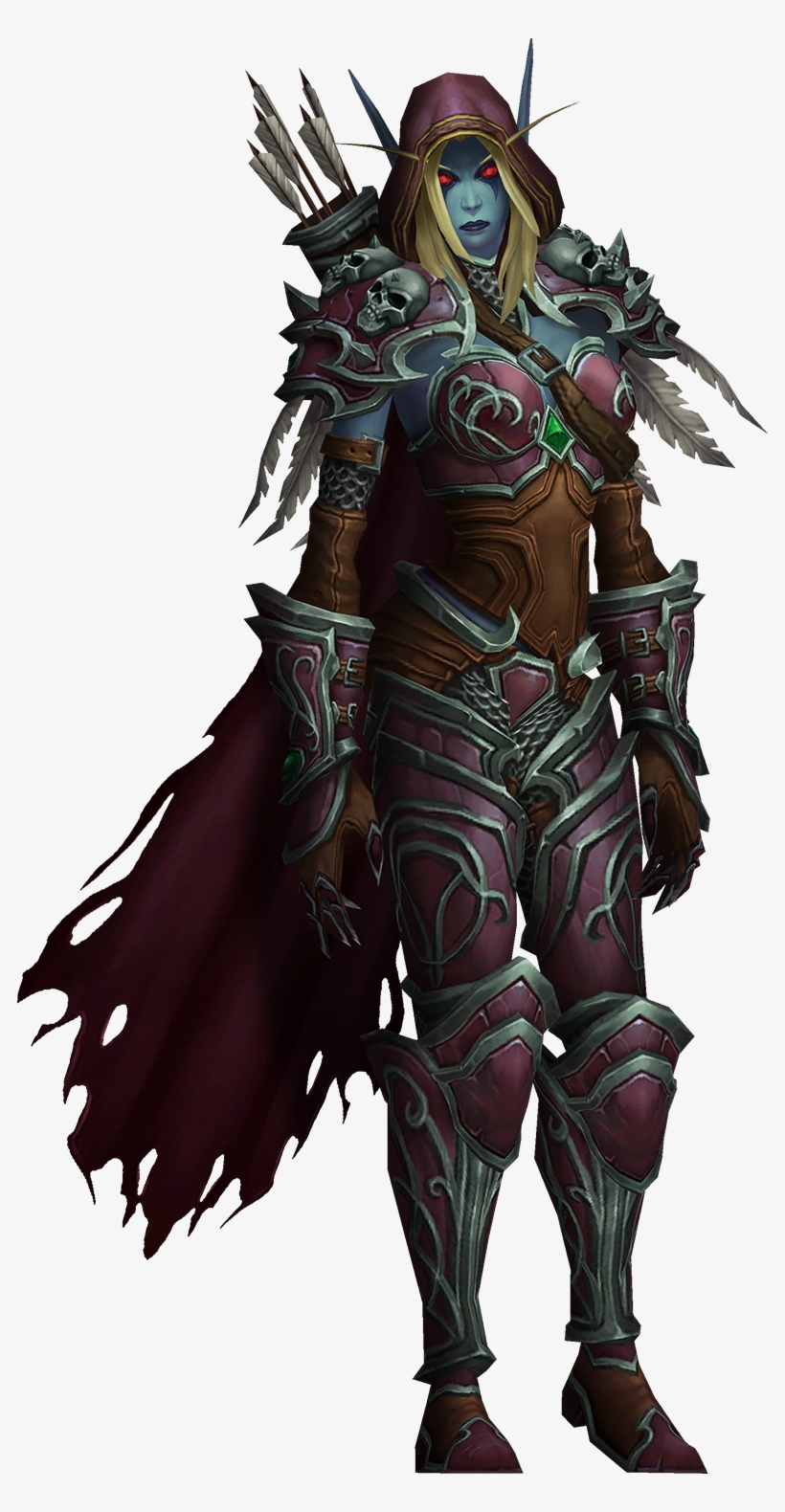 Wow Png Sylvanas Windrunner - Dark Elf Ranger D&d, transparent png #1893684