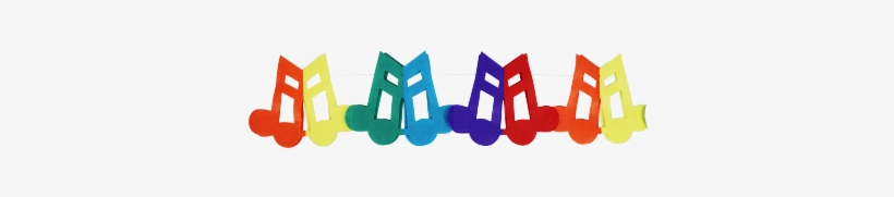 Guirlanda De Notas Musicais - Party, transparent png #1893724