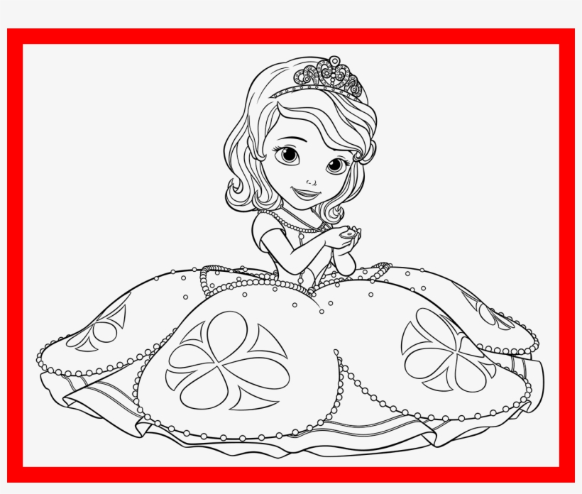 Stunning Disney Pages With The First Image - Princesa Sofia Para Colorear, transparent png #1894219