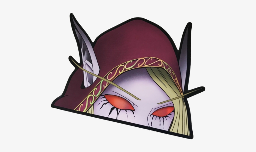 *holographic* Sylvanas Windrunner Peeker - Cartoon, transparent png #1894334