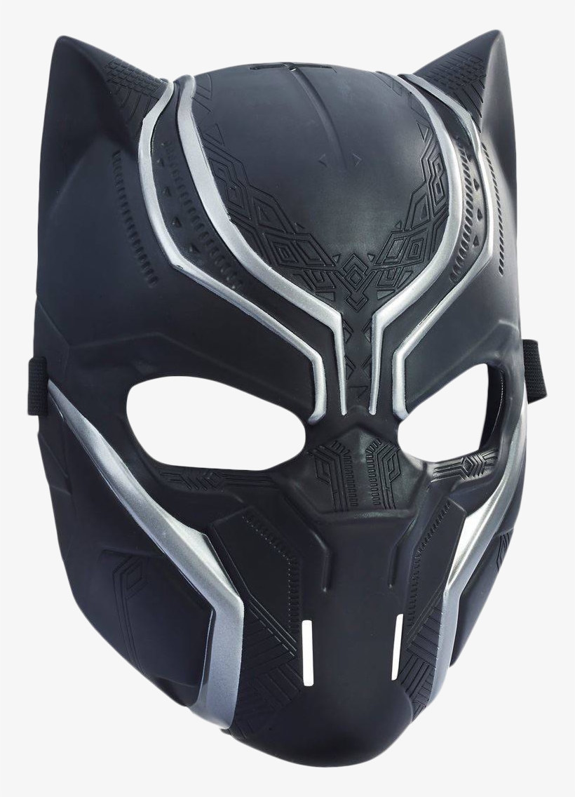 Black - Marvel Captain America Civil War Panther Mask - Black, transparent png #1894337