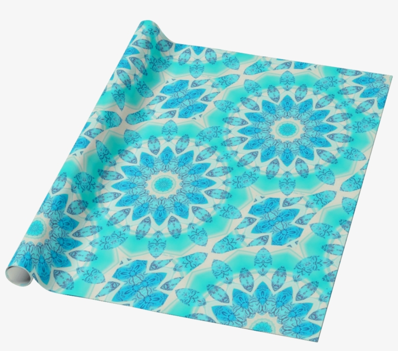 Blue Ice Goddess, Abstract Crystals Of Love Mandala - Paper, transparent png #1894520