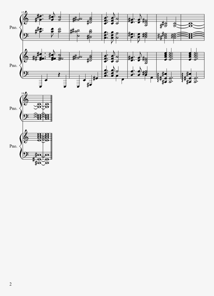 Qui-gon's Funeral Sheet Music Composed By John Williams - Qui Gon's Theme Piano Sheet Music, transparent png #1894587