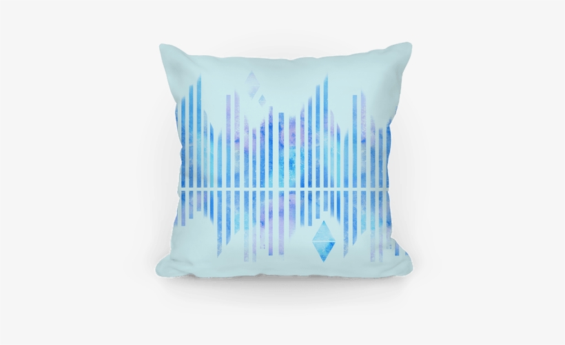 Abstract Winter Crystals Pillow - Cushion, transparent png #1894628