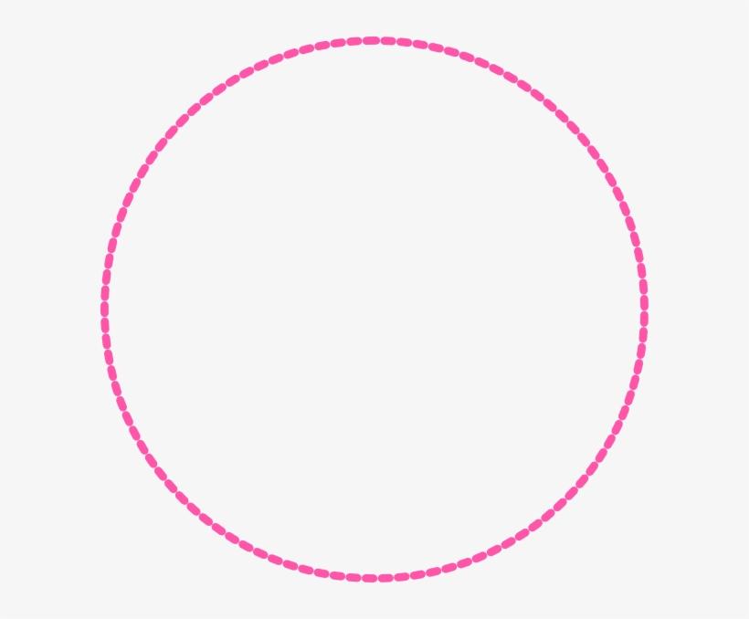 Dotted Circle Png - Circle Border Clipart Pink, transparent png #1895076