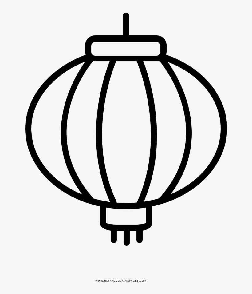 Chinese Lantern Coloring Page Lampara China Para Colorear Free Transparent PNG Download PNGkey
