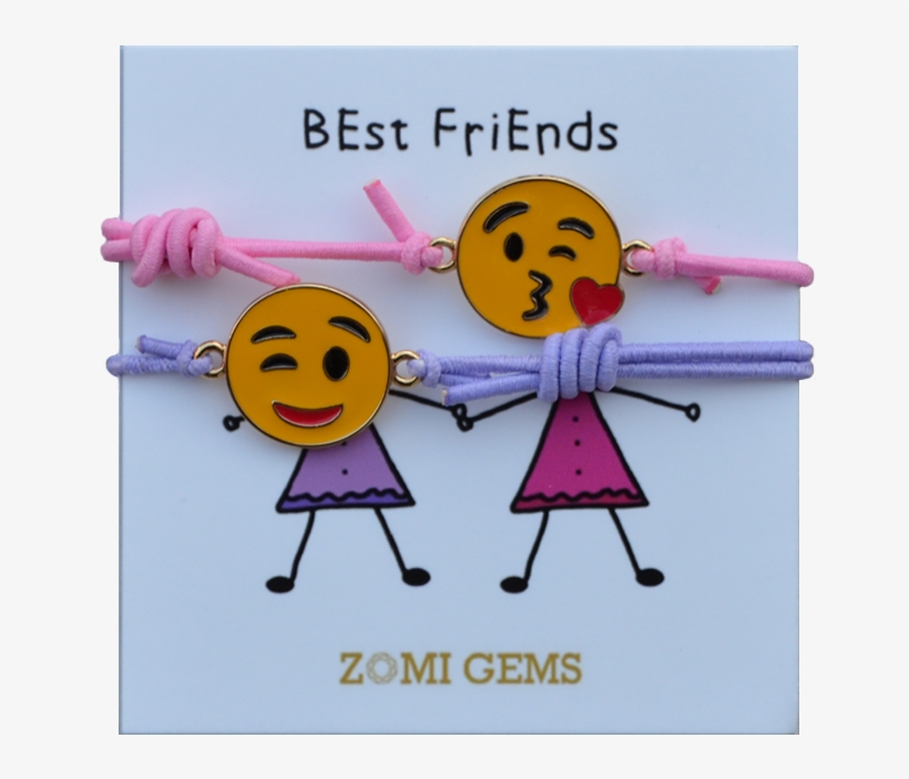 As Seen On Tv- Best Friends Emoji Bracelets - Emoji Rubber Bracelets, transparent png #1895446