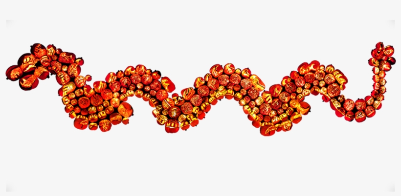 Chinese Dragon Made Of Carved Jack O'lanterns - Long Chinese Dragon Png, transparent png #1895492