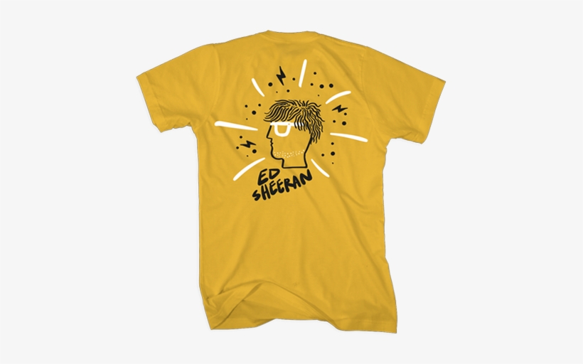 Illustrated Ed Yellow Tee - Shirt, transparent png #1896020