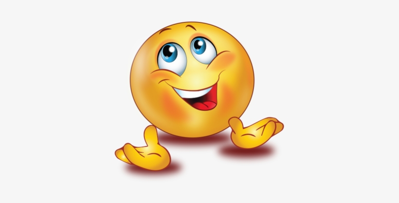 Pray With Open Hands - Smiley Praying, transparent png #1896224