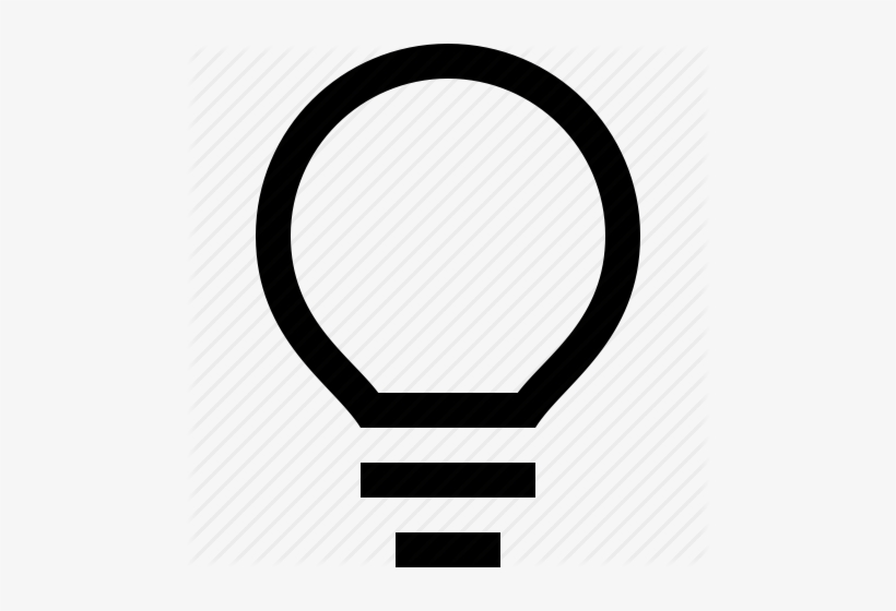 Bulb, Idea, Light, Power Icon Clipart - Light Bulb Outline Png, transparent png #1896657