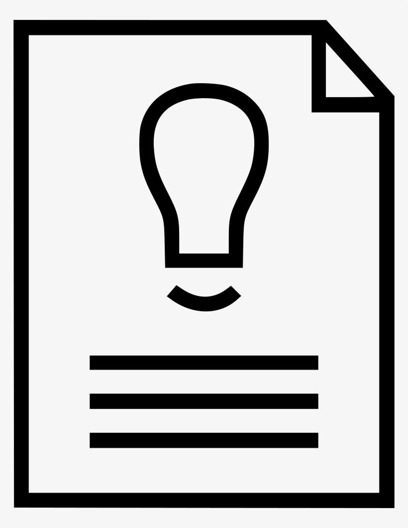 Light Bulb Brilliant Idea Page Layout Comments - Document, transparent png #1896788