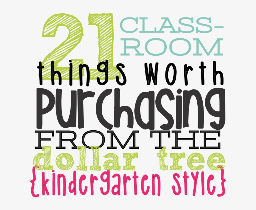 As A Teacher I Set Off To The Dollar Tree Regularly - Classroom, transparent png #1896793
