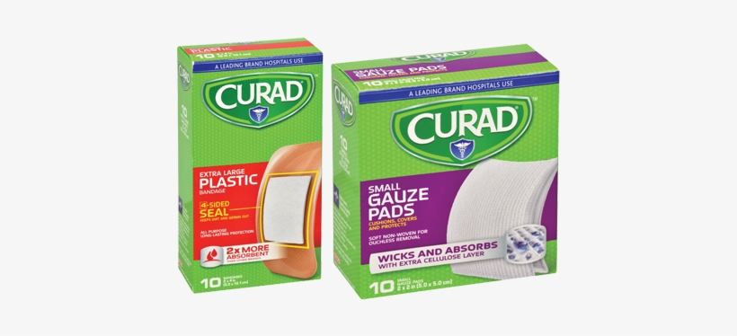 Some Dollar Tree Stores Carry Curad Extra Large Plastic - Curad Gauze Pads, Small - 25 Pads, transparent png #1896812