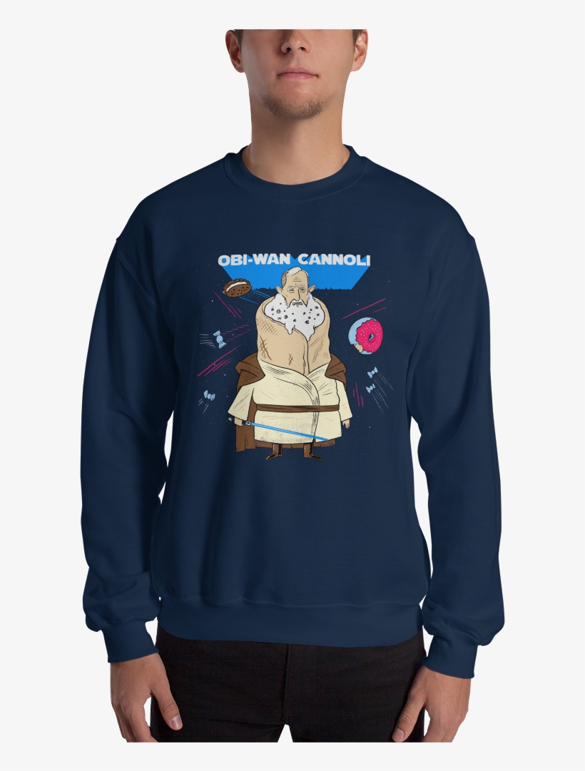 Obi-wan Cannoli Crewneck Sweatshirt - Obi-wan Cannoli (pun Pantry) Unisex T-shirts, transparent png #1896929