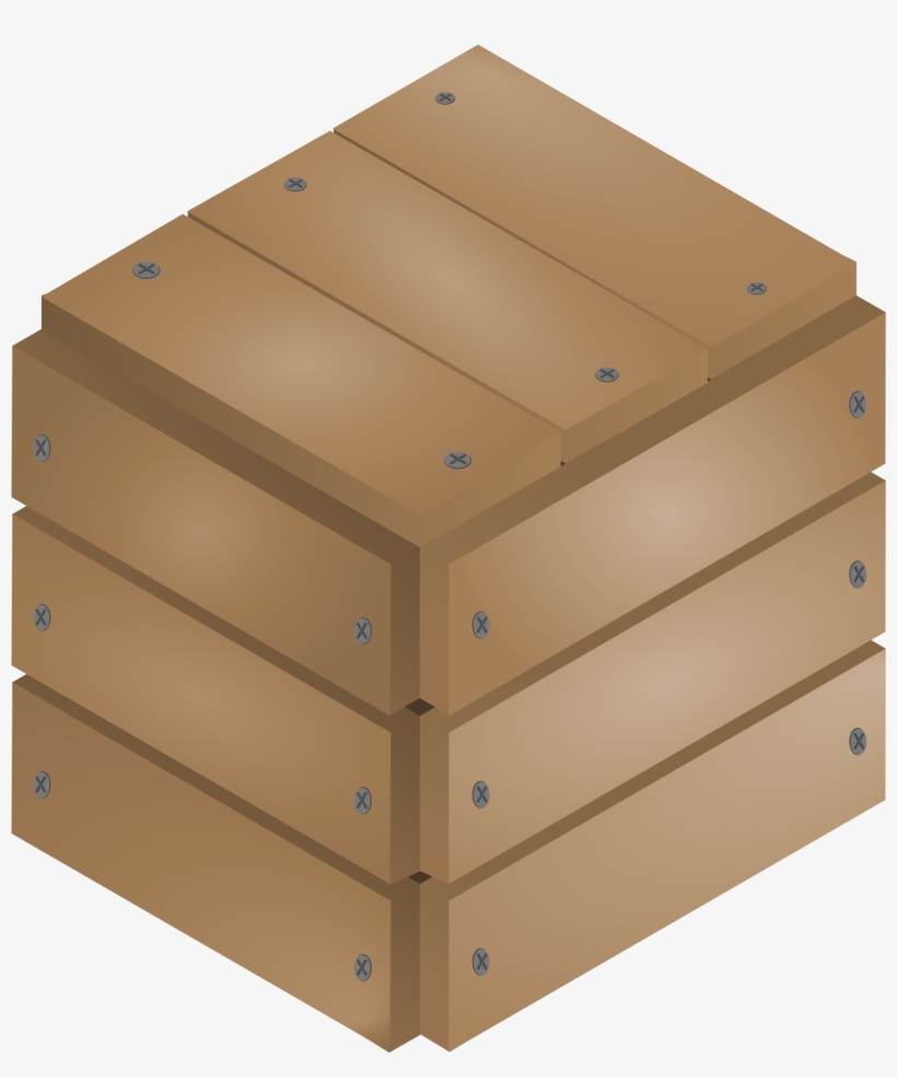 Big - Clipart Wooden Boxes, transparent png #1897040