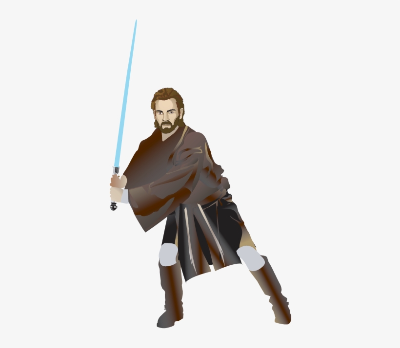 Vinilo Decorativo Obi Wan Kenobi - Euclidean Vector, transparent png #1897162