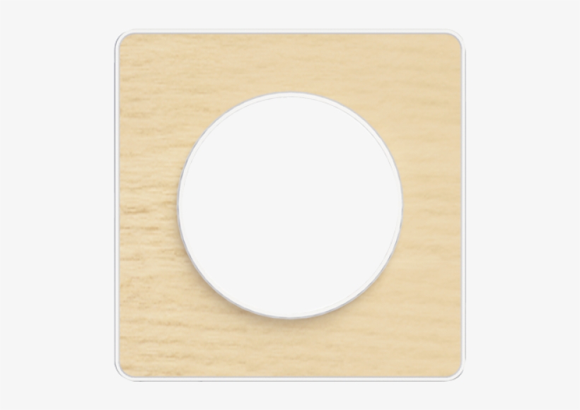 S520802m Odace Touch Cover Frame 1 Gang Wood Nordic - Circle, transparent png #1897179
