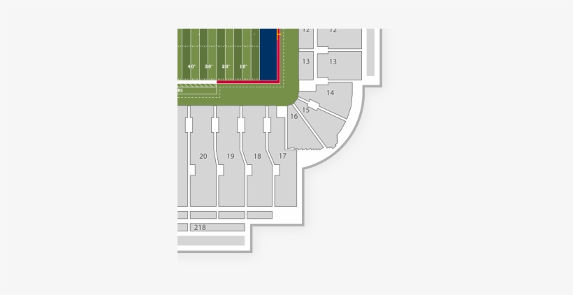 Arizona Wildcats Football Seating Chart - Arizona Wildcats Football, transparent png #1897259