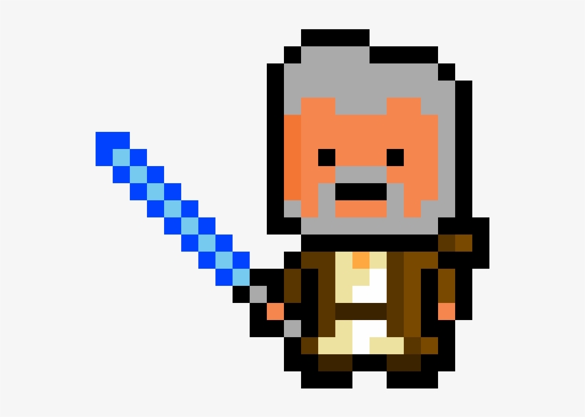 Obi-wan Kenobi - Iron Fist 8 Bit, transparent png #1897285