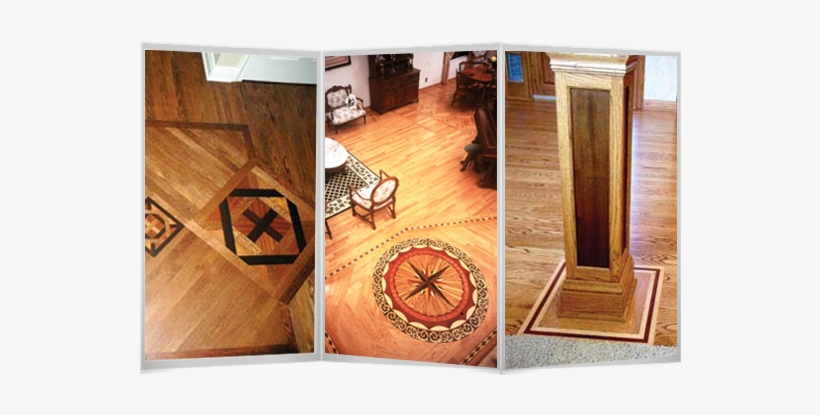 Custom Inlays Borders And Medalions In Hardwood Floors - House, transparent png #1897401