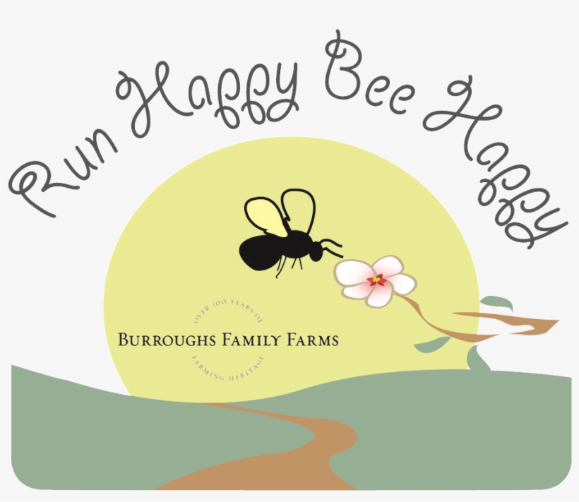 Course-run Or Walk This Rolling Hills 5k Course Along - Bee Run, transparent png #1897469