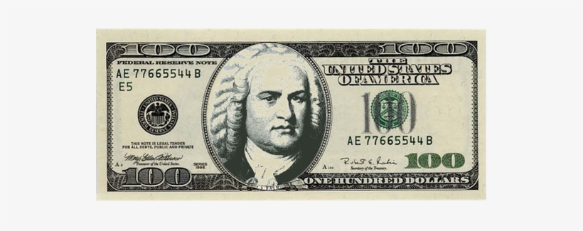 Classical Music For $100 - 2018 100 Dollar Bill, transparent png #1897600