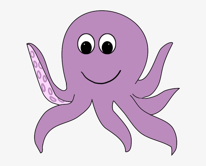 Octopus Clipart - Cartoon Octopus Transparent Background, transparent png #1897796