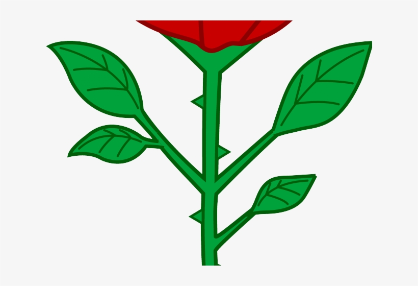 Wilted Flower Emoji Source - Rose With Stem Clipart, transparent png #1898935