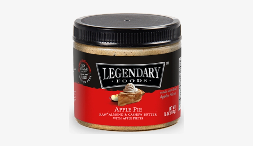 Legendary Foods Apple Pie Almond & Cashew Butter - Legendary Foods Almond Butter, transparent png #1898936