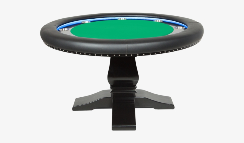 Ginza Led Green Round 4 Person Poker Table - Bbo Poker Blue Suited Speed Cloth Ginza Led Poker &, transparent png #1899000